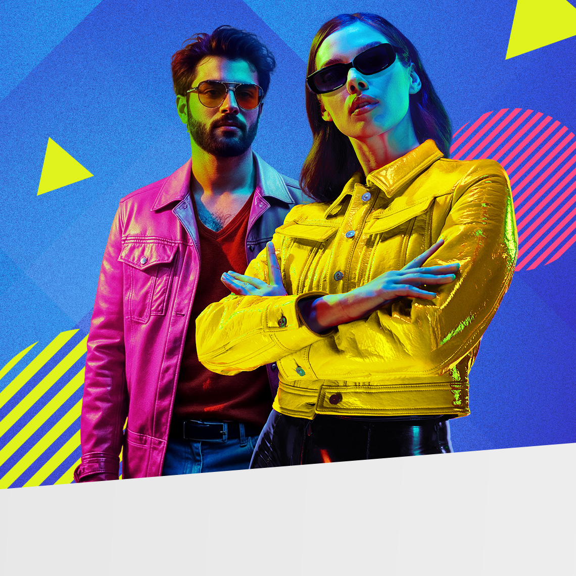 men and women with retro clothing